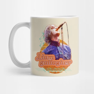 Liam gallagher \\ Retro Art Mug